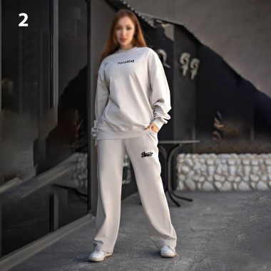 ست بلوز شلوار بگ کاپل زنانه پاگانی 40379 2