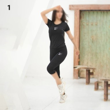 ست تیشرت شلوارک ورزشی زنانه راین اسپرت 2485