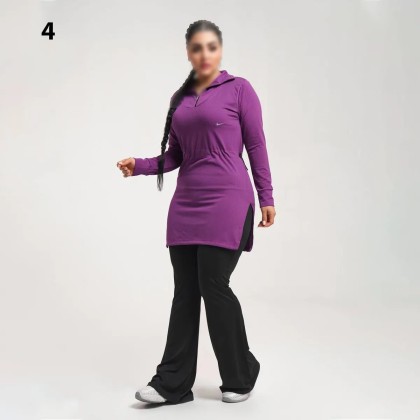 مانتو بغل گت دار ورزشی سایز بزرگ زنانه 684P