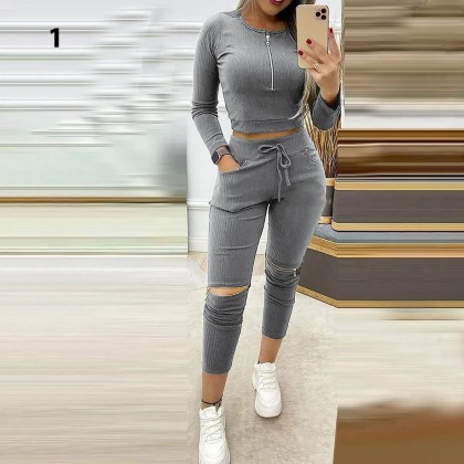 تیشرت و شلوار سه زیپ زنانه 401