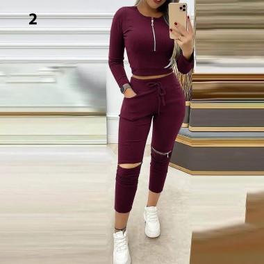 تیشرت و شلوار سه زیپ زنانه 401 2