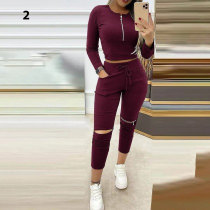 تیشرت و شلوار سه زیپ زنانه 401
