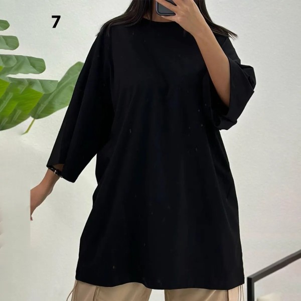 تیشرت لانگ زنانه مدل آیشید