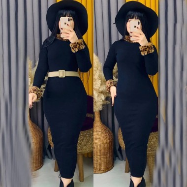 پیراهن بلند پلنگی زنانه 1554 2