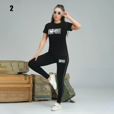 ست تیشرت شلوار زنانه 3987 2