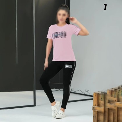 ست تیشرت شلوار زنانه 3987