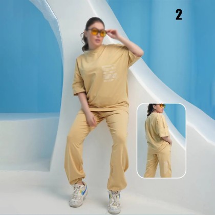ست تیشرت شلوار مام استایل دورس زنانه 40385