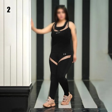 ست تاپ شلوار زنانه سایز بزرگ 3993 2