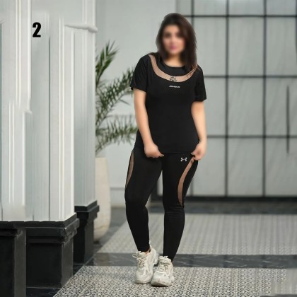 ست تیشرت شلوار زنانه سایز بزرگ 3996