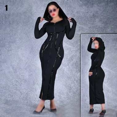 پیراهن مانتویی نواری فینگر دار زنانه 66865