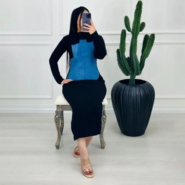 پیراهن ترکیبی زنانه  021033