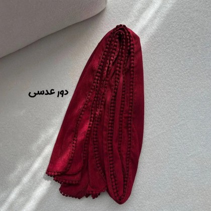 شال دور عدسی و دانتل زنانه 50137