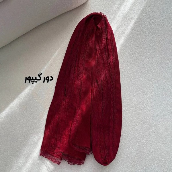 شال دور عدسی و دانتل زنانه 50137