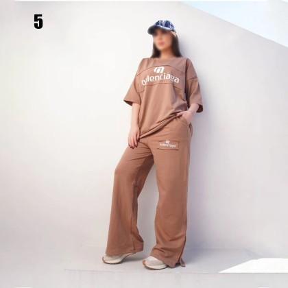 ست تیشرت و شلوار اسلش بالنسیاگا زنانه 1885