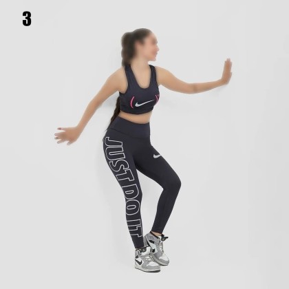 ست کراپ شلوار  NIKE زنانه 0235