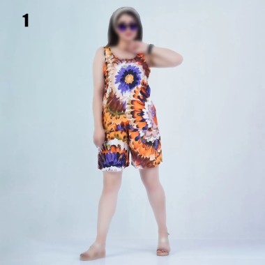 رکابی و شلوارک نخی زنانه 8304