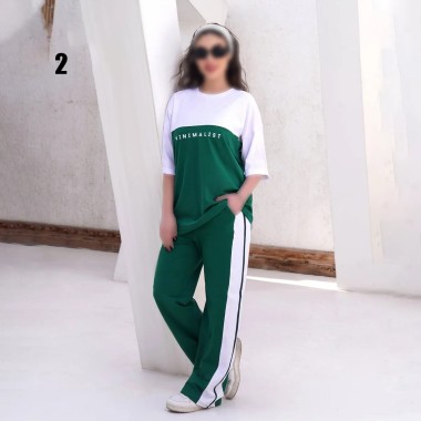 ست تیشرت و شلوار اسلش minimalist زنانه 1891 2