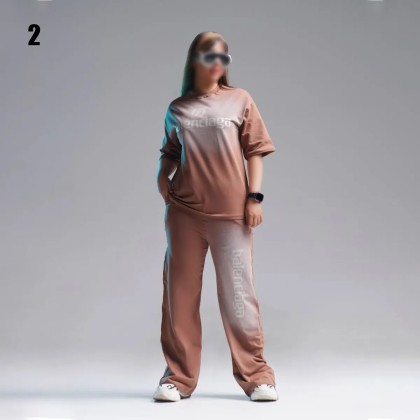 ست بلوز شلوار قواره ازاد زنانه 24666