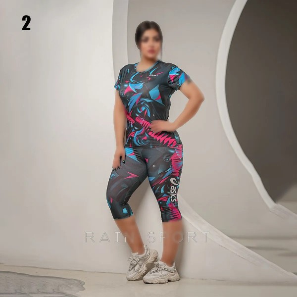 ست تیشرت شلوارک زنانه 4034
