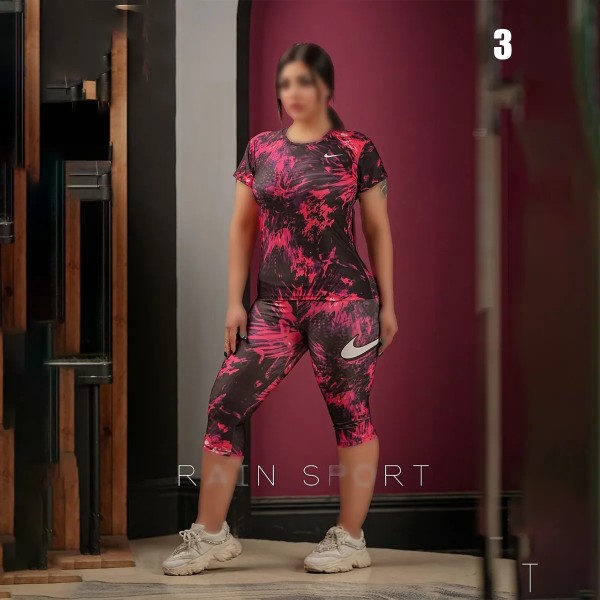 ست تیشرت شلوارک زنانه 4034