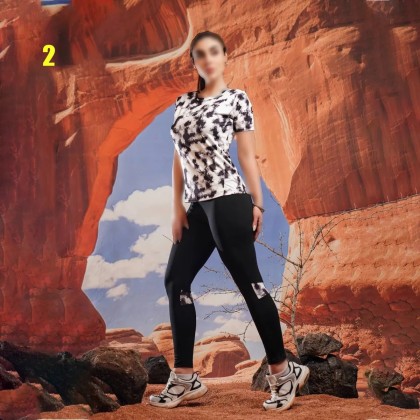 ست بلوز شلوار دیجیتالی زنانه 24657