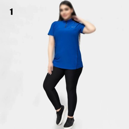 ست تیشرت و شلوار سایز بزرگ زنانه 1240