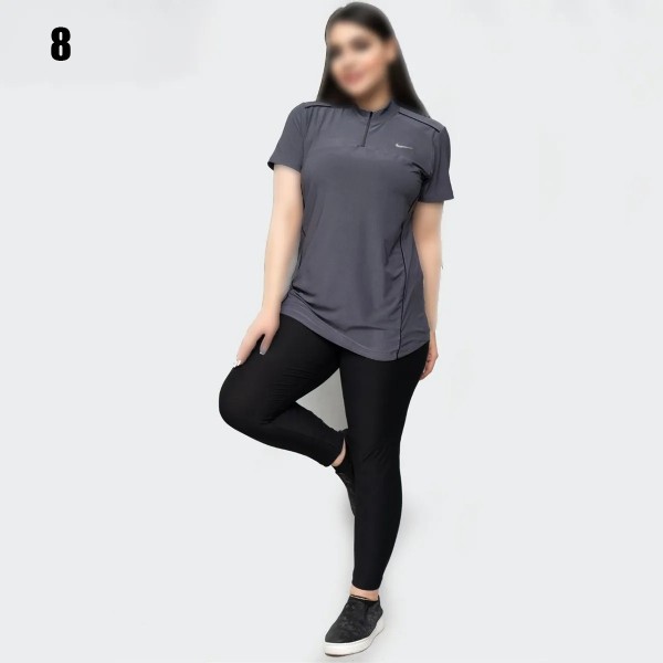 ست تیشرت و شلوار سایز بزرگ زنانه 1240