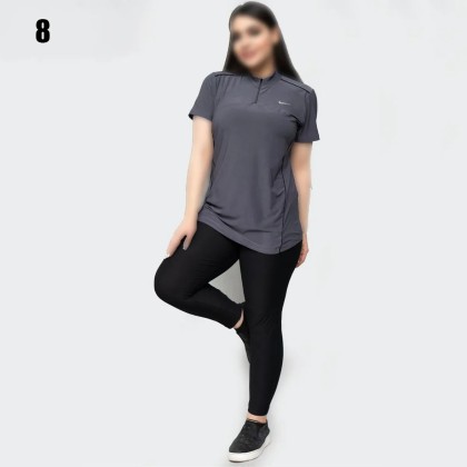 ست تیشرت و شلوار سایز بزرگ زنانه 1240
