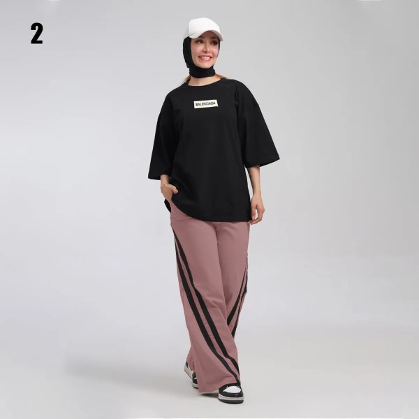 تیشرت و شلوار بالنسیاگا زنانه 100756
