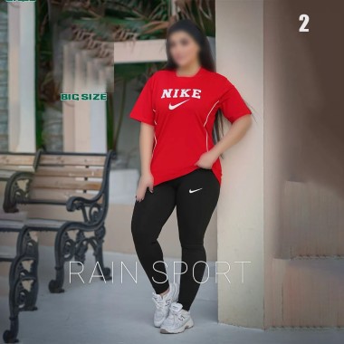 ست تیشرت شلوار سایز بزرگ زنانه 4051 2