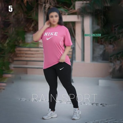 ست تیشرت شلوار سایز بزرگ زنانه 4051