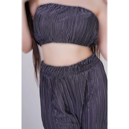 ست نیمتنه شلوار پلیسه زنانه 40477