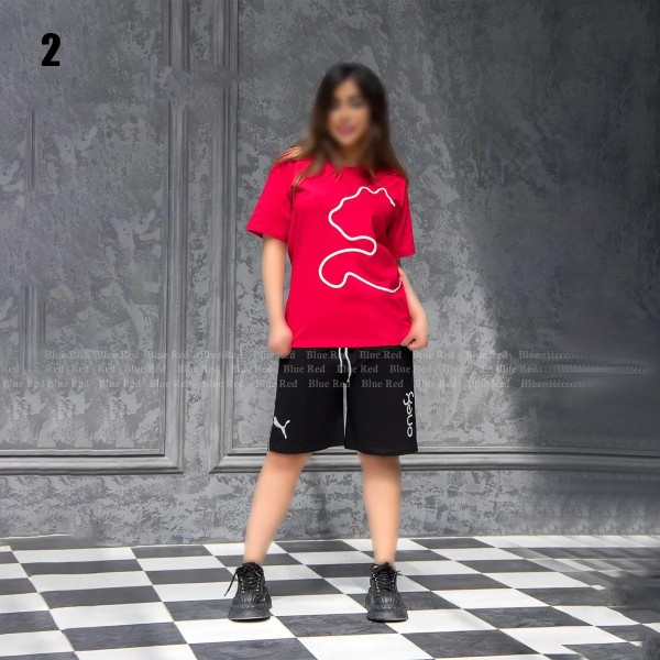 تیشرت و شورتک زنانه 1613