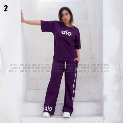 تیشرت شلوار دمپا گشاد alo زنانه 90676