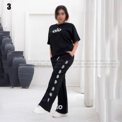 تیشرت شلوار دمپا گشاد alo زنانه 90676