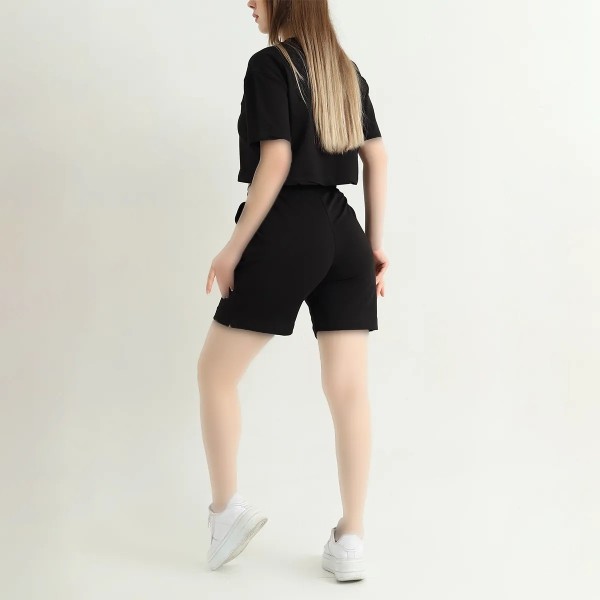 تیشرت و شلوارک زنانه طرح دونایک 40010