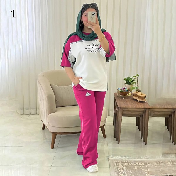 ست بلوز شلوار آدیداس زنانه 1181