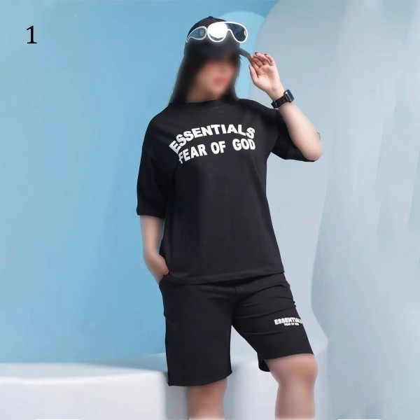 تیشرت شلوارک زنانه ورزشی مخمل پفکی 749P