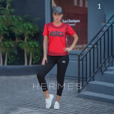 ست بلوز شلوار سایز بزرگ alo زنانه 2606