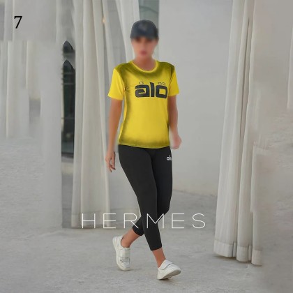 ست بلوز شلوار سایز بزرگ alo زنانه 2606