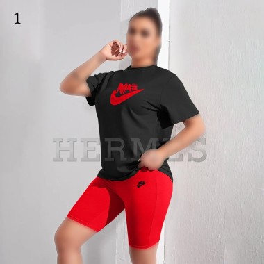 بلوز شلوارک BIG NIKE سایز بزرگ زنانه 2505