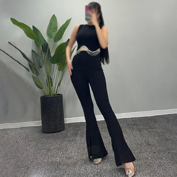 ست تاپ شلوار جلو چاکدار زنانه V173