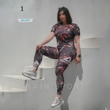 ست کراپ شلوار سایز بزرگ زنانه 4082