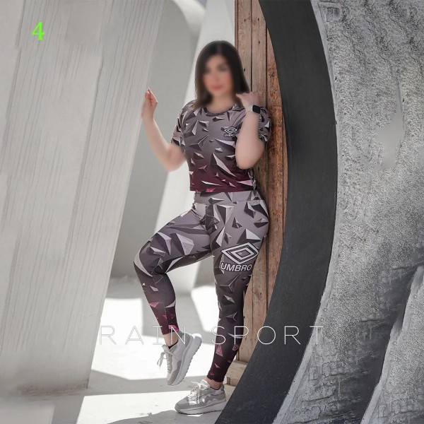ست کراپ شلوار سایز بزرگ زنانه 4082