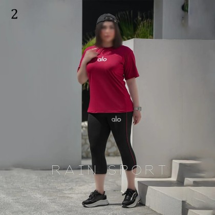 ست تیشرت شلوارک alo زنانه 4098