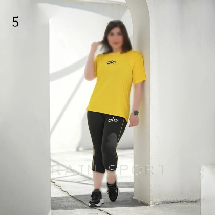 ست تیشرت شلوارک alo زنانه 4098
