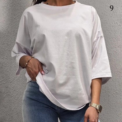 تیشرت باکسی ساده زنانه 88525