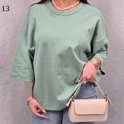 تیشرت باکسی ساده زنانه 88525