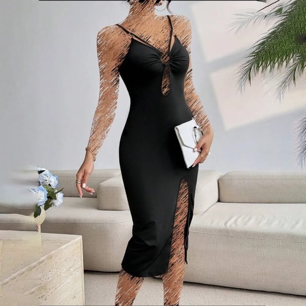 تونیک یقه حلقه ای زنانه 9195