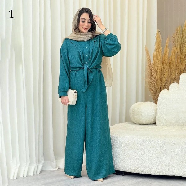ست سارافون شومیز گره ایی زنانه 72510